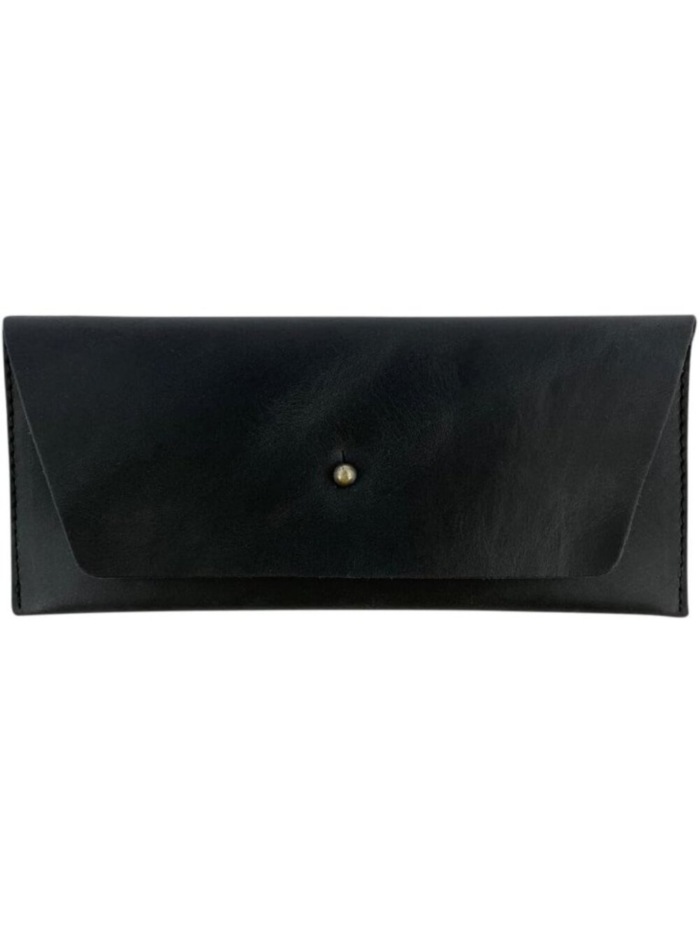 Stylish Full Grain Leather Utility Pouch Wallet, Handmade Clutch Bag, Charcoal